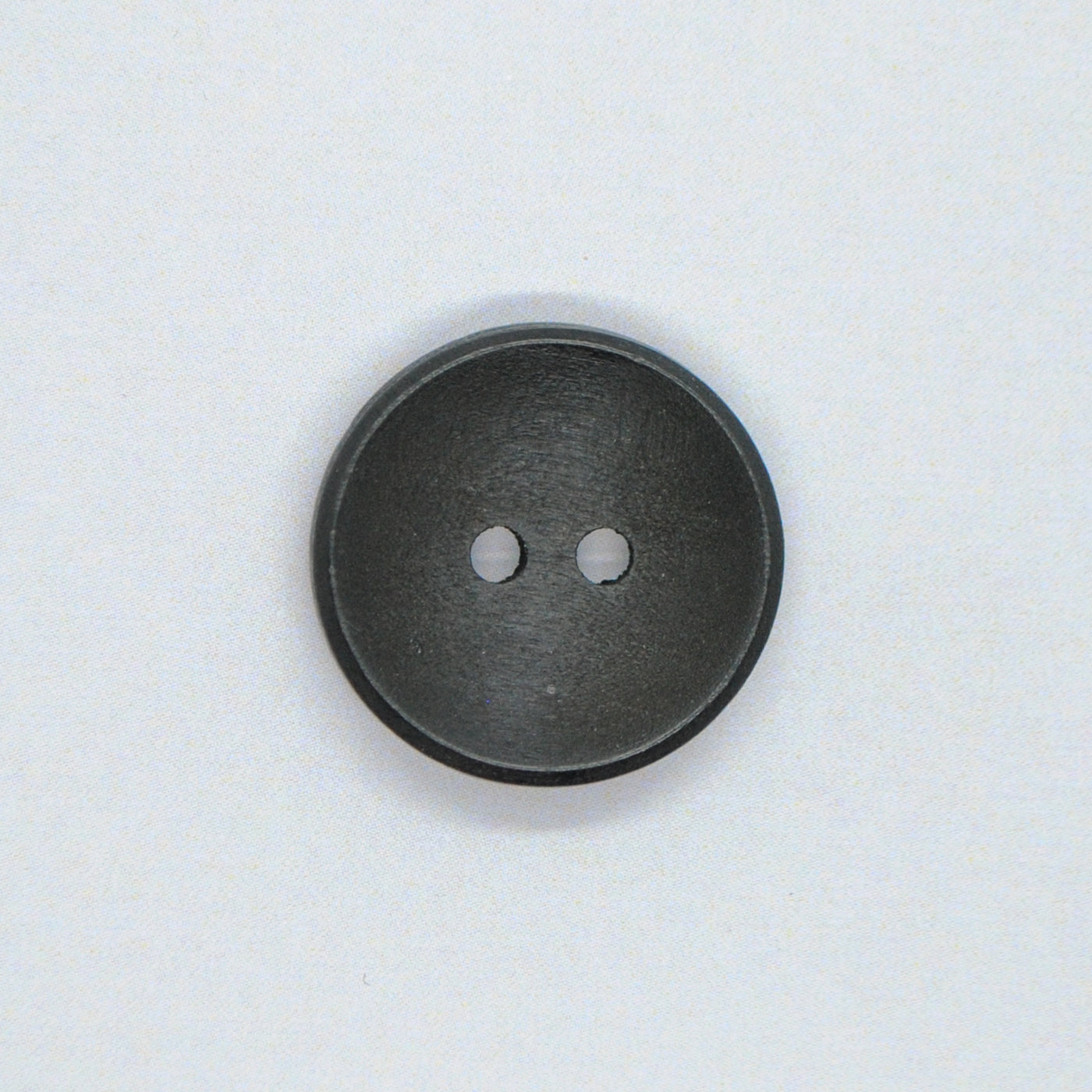 Sort træ knap m. 2 hul 20 mm