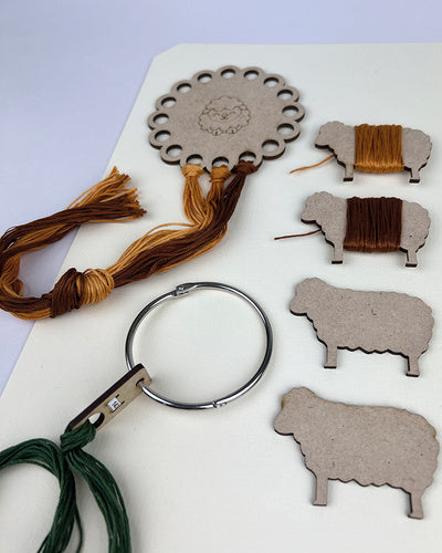 Permin Ring med 10 trådholdere til broderigarn