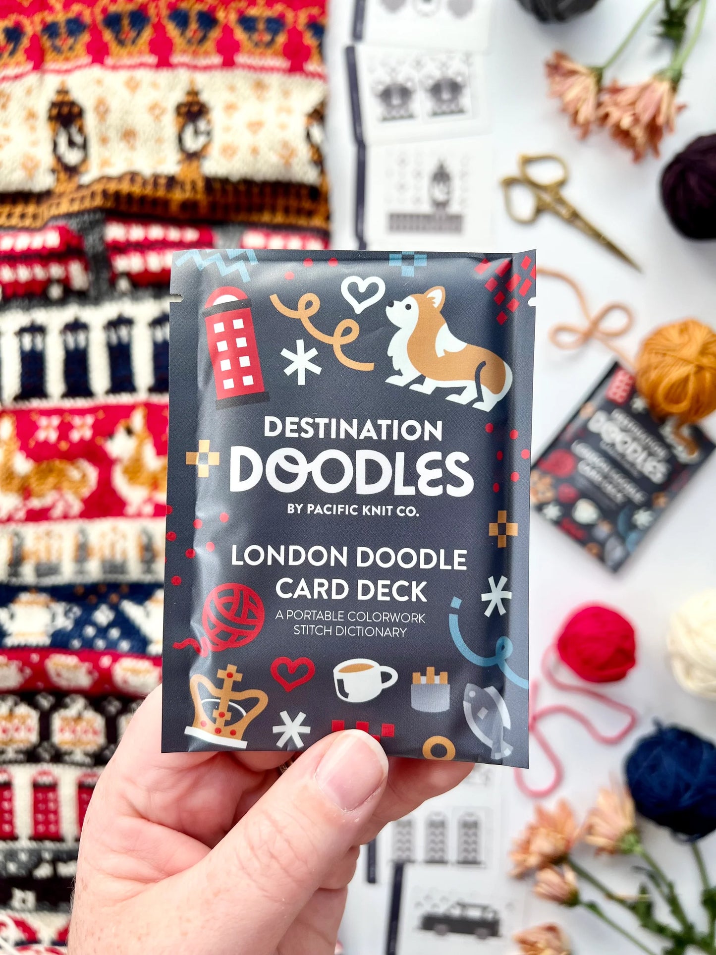 Doodle cards/Strikkekort/Skriblestrikkekort/kort