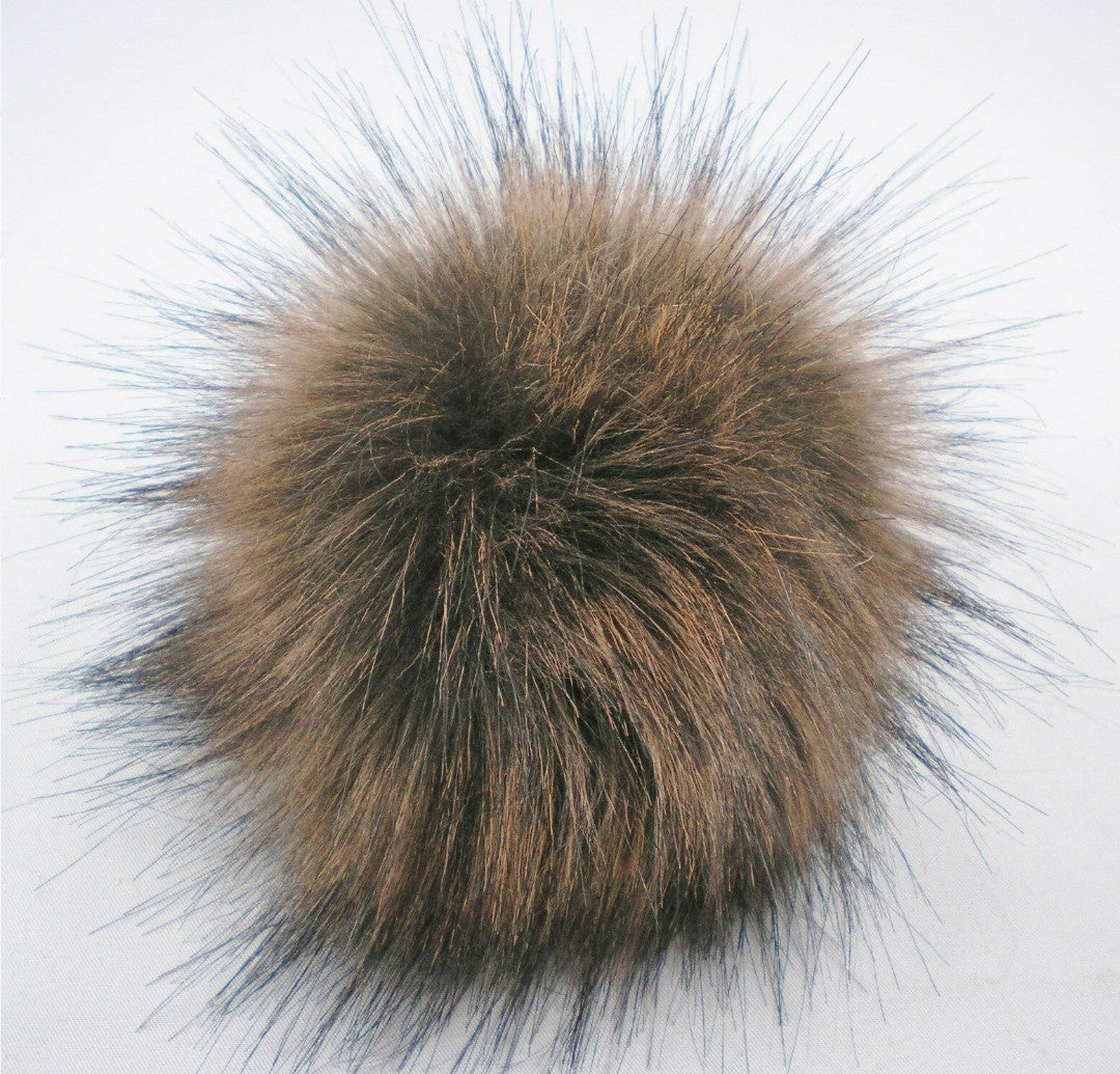 Pompon med trykknap