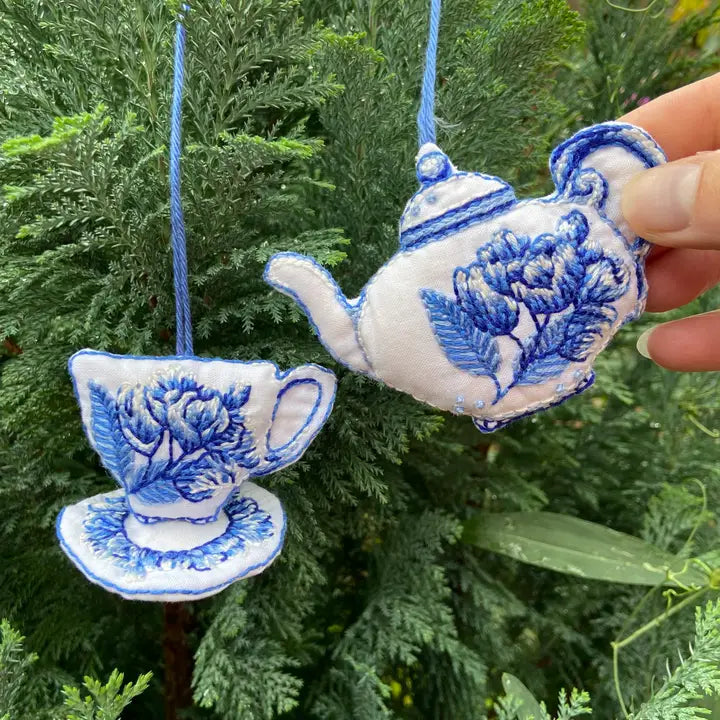 Broderi-mønster Cream Tea and Lace