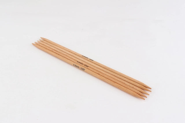 KnitPro basix beech strømpepinde i træ