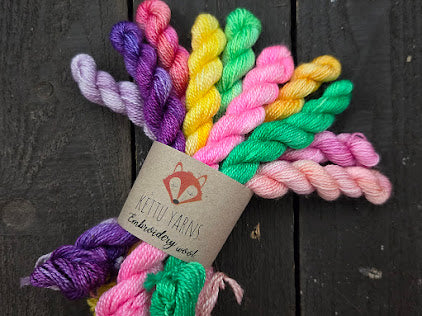 Kettu Yarns Håndfarvet Broderigarn