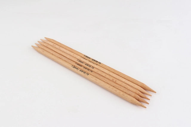 KnitPro basix beech strømpepinde i træ