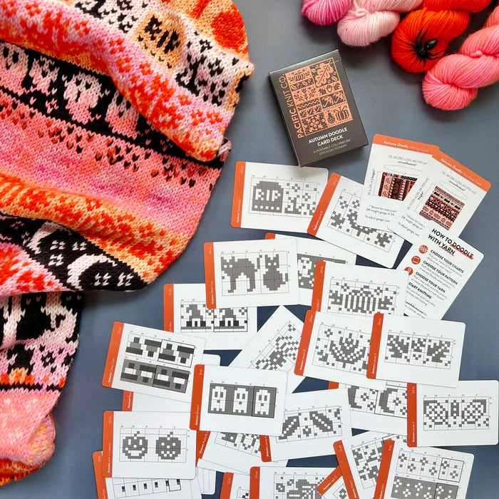 Doodle cards/Strikkekort/Skriblestrikkekort/kort