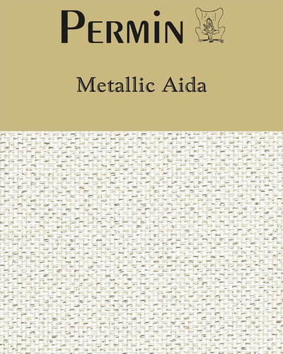 Broderistof Aida Metallic