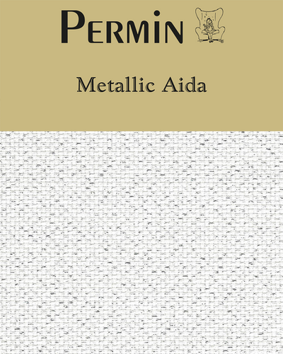 Broderistof Aida Metallic