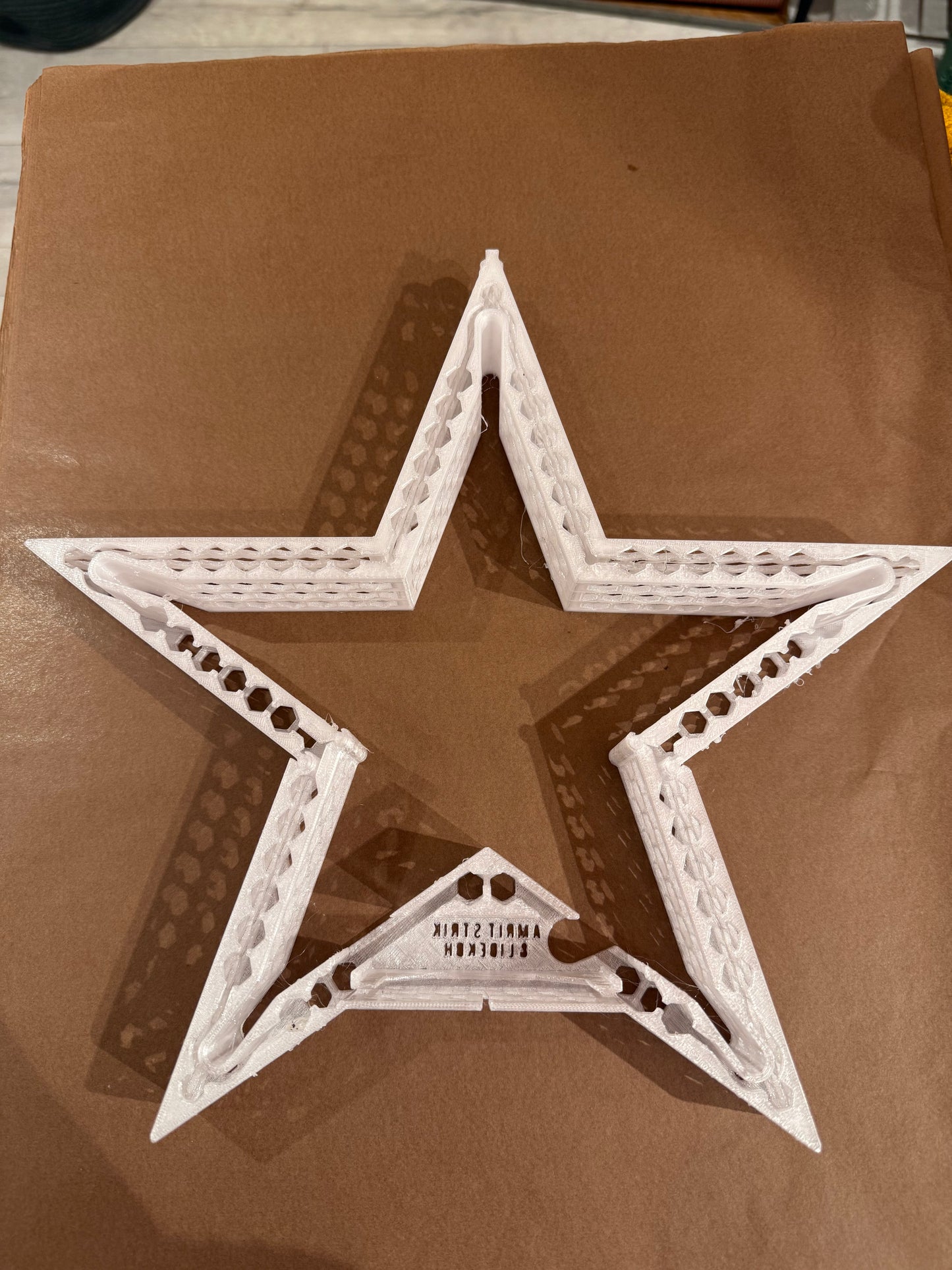 Lysindsats til strikket stjerne