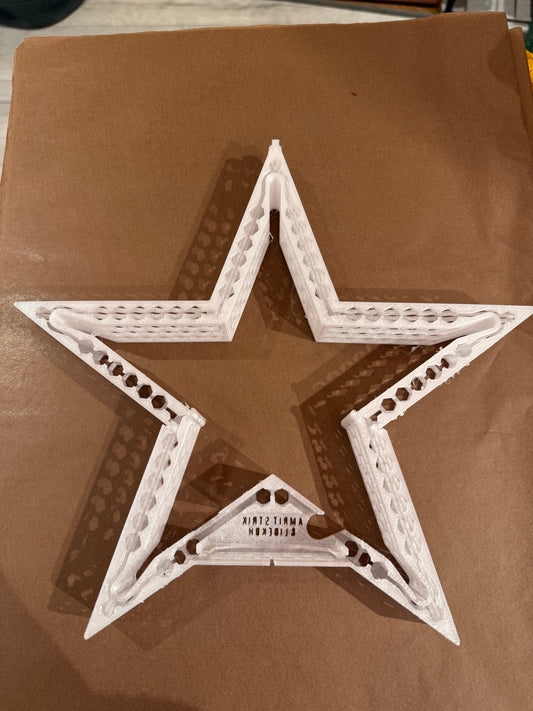 Lysindsats til strikket stjerne