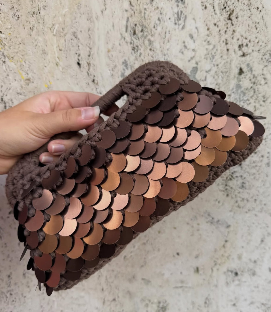 Strikkefeber - Store pallietter med hul