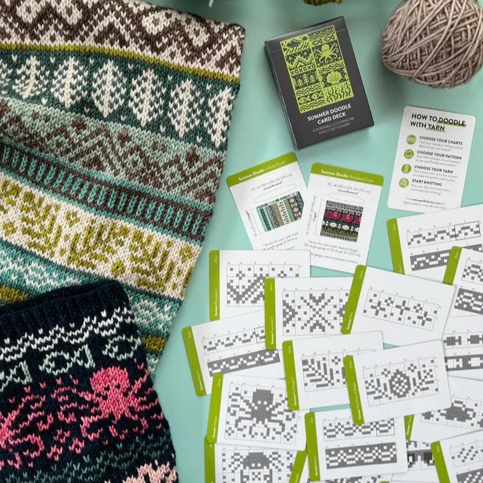 Doodle cards/Strikkekort/Skriblestrikkekort/kort