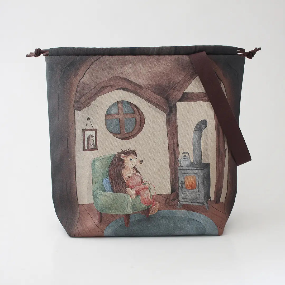 Illustreret projekttaske fra The Blue Rabbit House