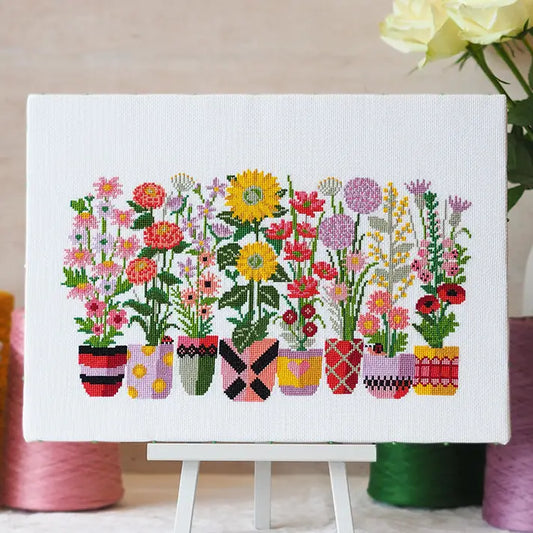 Blomster broderi-kit